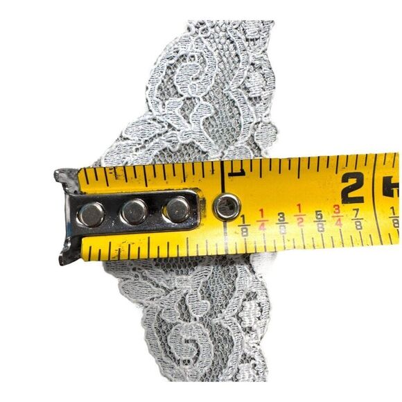 Vintage Lace Trim Bundle 3 Green Blue White Lingerie Panty By Roth Co. Craft LOT - Picture 4 of 5